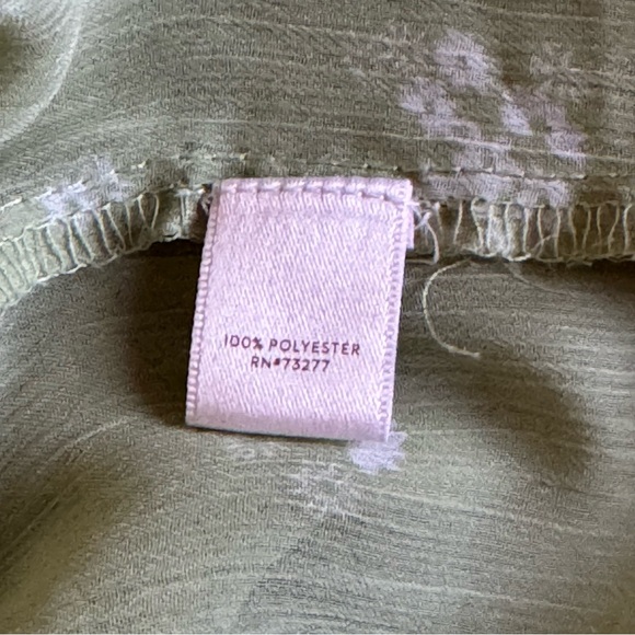 lc lauren conrad top Woman’s Small 3/4 Sleeve Green Pistachio - Picture 11 of 13